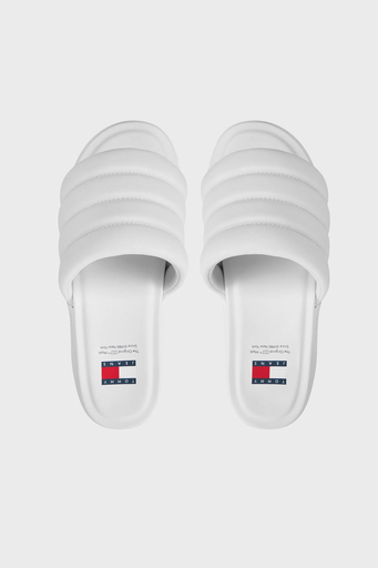 Tommy Jeans Logo Dolgulu Platform Bayan Sandalet EN0EN02455 YBL BEYAZ - 5