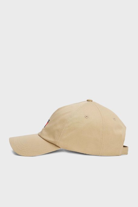 Tommy Jeans Logo İşlemeli % 100 Pamuk Erkek Şapka AM0AM12933 ACT BEJ - 3