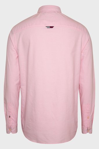 Tommy Jeans Logolu % 100 Pamuk Regular Fit Oxford Erkek Gömlek DM0DM15408 TG0 PEMBE - 3