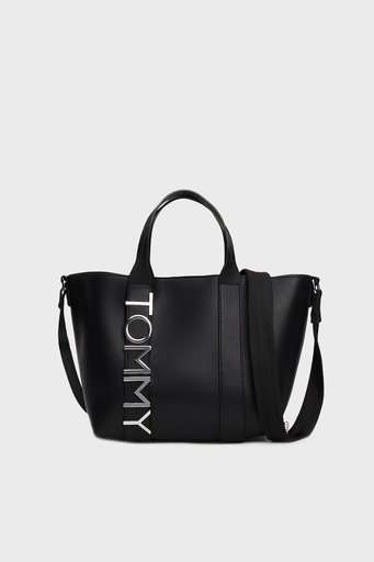 Tommy Jeans Logolu Ayarlanabilir Çıkarılabilir Çapraz Askılı Bayan Çanta AW0AW17049 BDS SİYAH - 1