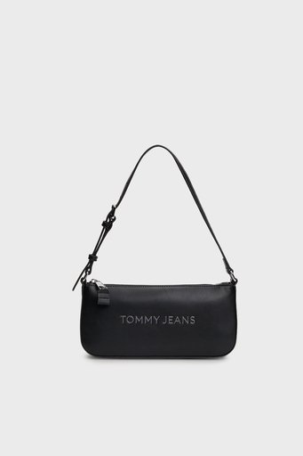 Tommy Jeans Logolu Ayarlanabilir Omuz Askılı Bayan Çanta AW0AW16270 BDS SİYAH - 1