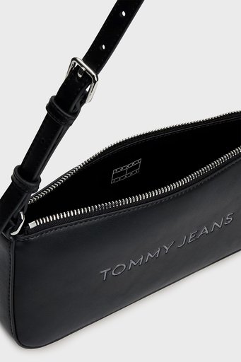Tommy Jeans Logolu Ayarlanabilir Omuz Askılı Bayan Çanta AW0AW16270 BDS SİYAH - 4