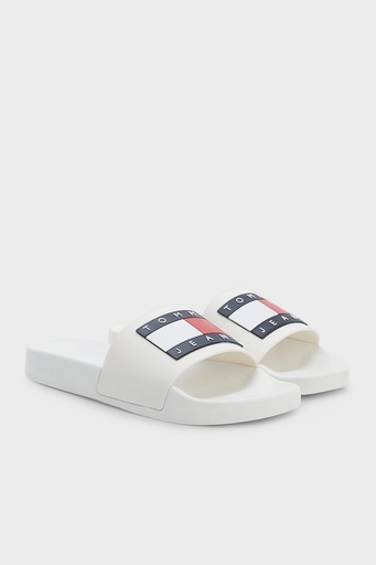 Tommy Jeans Logolu Bayan Terlik EN0EN02115 TCR EKRU - 7