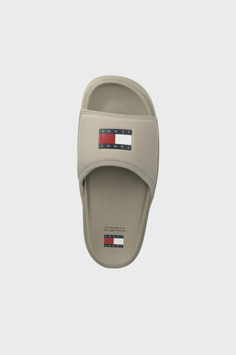 Tommy Jeans Logolu Kalın Tabanlı Bayan Terlik EN0EN02448 PKQ GRİ - 4