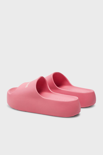 Tommy Jeans Logolu Kalın Tabanlı Bayan Terlik EN0EN02454 TIC PEMBE - 3