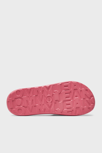 Tommy Jeans Logolu Kalın Tabanlı Bayan Terlik EN0EN02454 TIC PEMBE - 4