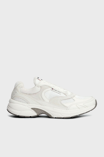 Tommy Jeans Logolu Kalın Tabanlı Sneaker Bayan Ayakkabı EN0EN02674 YBL BEYAZ - 1