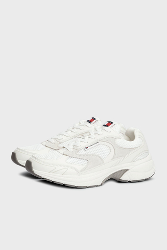 Tommy Jeans Logolu Kalın Tabanlı Sneaker Bayan Ayakkabı EN0EN02674 YBL BEYAZ - 6