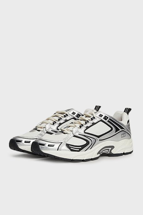 Tommy Jeans Logolu Parlak Görünümlü Sneaker Erkek Ayakkabı EM0EM01509 BDS SİYAH - 10