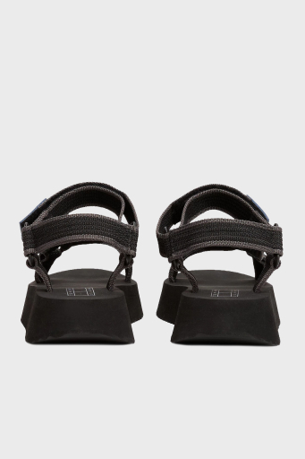 Tommy Jeans Logolu Platform Taban Cirtlı Bayan Sandalet EN0EN02747 BDS SİYAH - 6