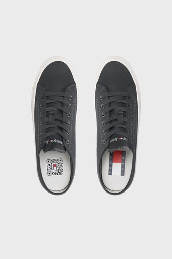 Tommy Jeans Logolu Sneaker Erkek Ayakkabı EM0EM01155 PUB KOYU GRİ - 5