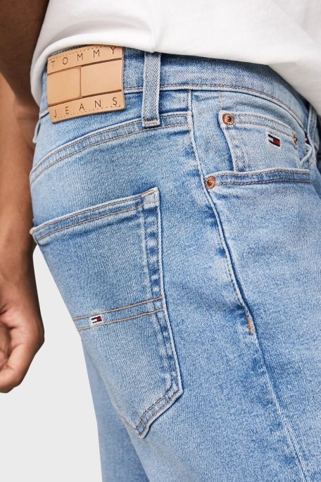 Tommy Jeans Normal Bel Slim Fit Jeans Erkek Kot Pantolon DM0DM18137 1AB AÇIK MAVİ - 10