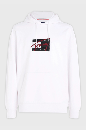 Tommy Jeans Pamuklu Kapüşonlu Erkek Sweat DM0DM20170 YBR BEYAZ - 5