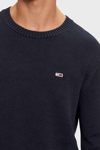 Tommy Jeans Pamuklu Regular Fit Bisiklet Yaka Erkek Kazak DM0DM18370 C1G LACİVERT - 5