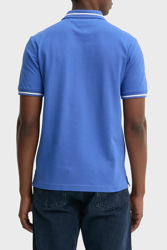 Tommy Jeans Pamuklu Regular Fit Düğmeli Erkek Polo Yaka T Shirt DM0DM20745 C6E MAVİ - 2