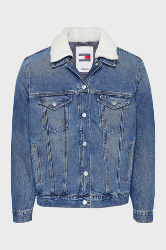 Tommy Jeans Regular Fit Çift Taraflı Erkek Kot Ceket DM0DM20470 1BJ MAVİ - 6