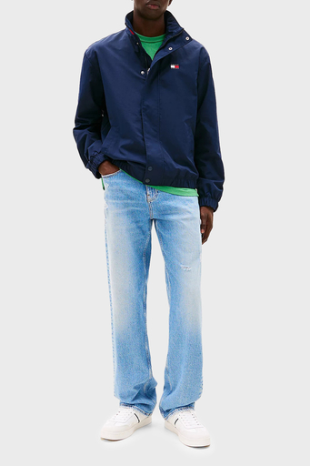 Tommy Jeans Relaxed Fit Renk Bloklu Yaka Su İtici Erkek Mont DM0DM20900 C1G LACİVERT - 3