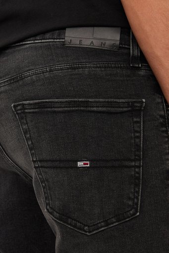 Tommy Jeans Streç Pamuklu Slim Fit Normal Bel Boru Paça Jeans Erkek Kot Pantolon DM0DM20384 1BZ SİYAH - 4