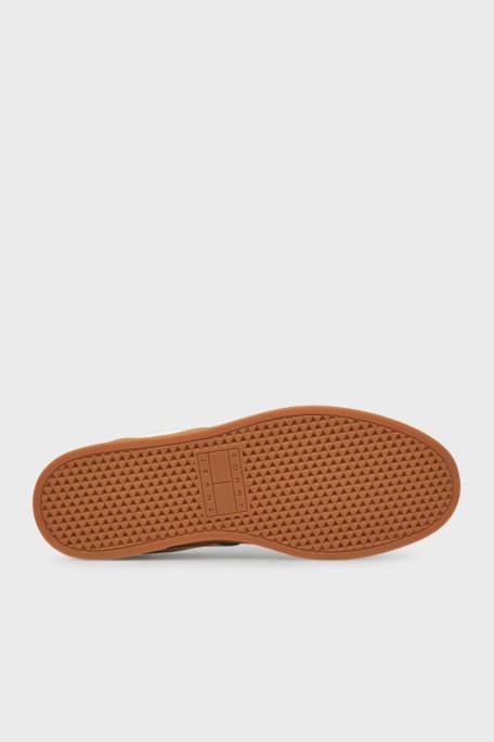 Tommy Jeans Süet Detaylı Logolu Sneaker Erkek Ayakkabı EM0EM01587 TCR EKRU - 12