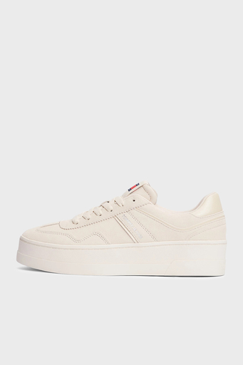 Tommy Jeans Süet Sneaker Bayan Ayakkabı EN0EN02676 ACG BEJ - 9