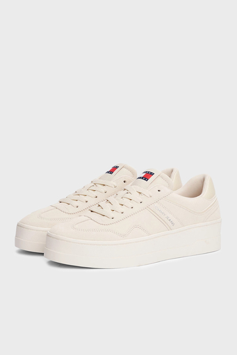 Tommy Jeans Süet Sneaker Bayan Ayakkabı EN0EN02676 ACG BEJ - 11