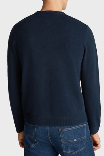 Tommy Jeans Yün Karışımlı Regular Fit Bisiklet Yaka Erkek Kazak DM0DM20299 C1G LACİVERT - 2