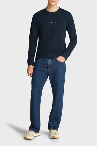 Tommy Jeans Yün Karışımlı Regular Fit Bisiklet Yaka Erkek Kazak DM0DM20299 C1G LACİVERT - 3