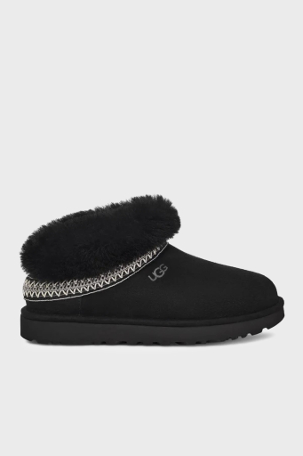 Ugg Hakiki Deri Logolu Katlanabilir Kürklü Bayan Bot 1158262 SİYAH - 1