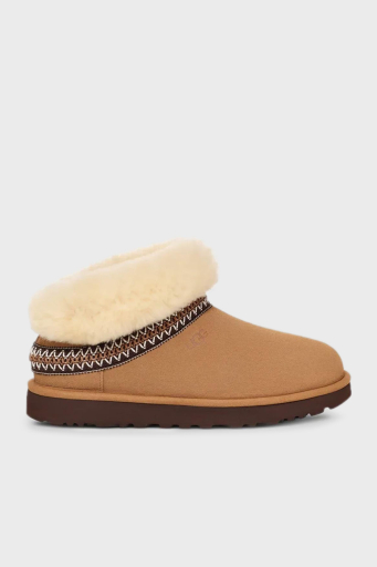 Ugg Hakiki Deri Logolu Katlanabilir Kürklü Bayan Bot 1158262 TABA - 1