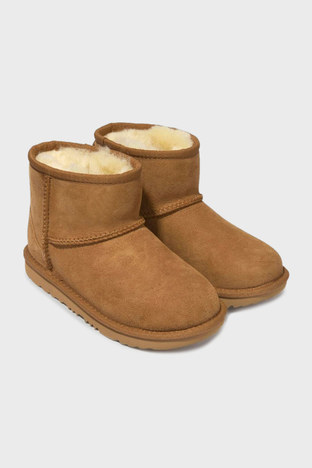 UGG - Ugg Hakiki Deri Logolu Kürklü Bayan Bot 1017715B TABA (1)