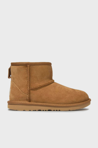Ugg Hakiki Deri Logolu Kürklü Bayan Bot 1017715B TABA - 5