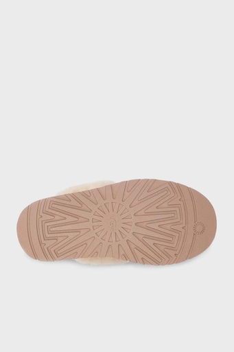 Ugg Kalın Tabanlı Kürklü Süet Bayan Terlik 1113474 TABA - 12