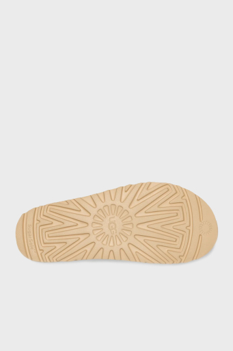 Ugg Logolu Süet Kalın Tırlıklı Taban Cırtlı Çocuk Sandalet 1136539K TABA - 12