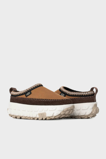 Ugg Logolu Süet Paltform Taban Unisex Terlik 1155650 TABA-EKRU - 3