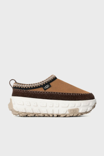 Ugg Logolu Süet Paltform Taban Unisex Terlik 1155650 TABA-EKRU - 7