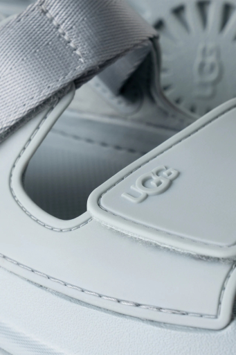 Ugg Logolu Tırtıklı Kalın Taban Cırtlı Bayan Sandalet 1152685 AÇIK MAVİ - 12