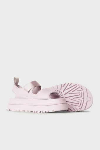 Ugg Logolu Tırtıklı Kalın Taban Cırtlı Bayan Sandalet 1152685 AÇIK PEMBE - 3
