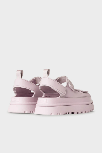 Ugg Logolu Tırtıklı Kalın Taban Cırtlı Bayan Sandalet 1152685 AÇIK PEMBE - 5