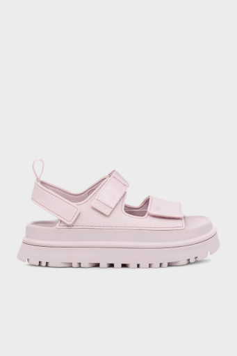 Ugg Logolu Tırtıklı Kalın Taban Cırtlı Bayan Sandalet 1152685 AÇIK PEMBE - 7