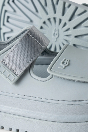 Ugg Logolu Tırtıklı Kalın Taban Cırtlı Çocuk Sandalet 1152813K AÇIK MAVİ - 10