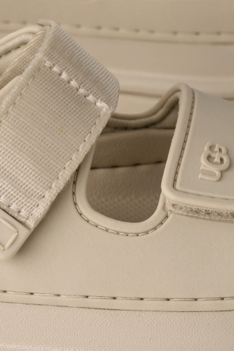 Ugg Logolu Tırtıklı Kalın Taban Cırtlı Çocuk Sandalet 1152813K BEJ - 5