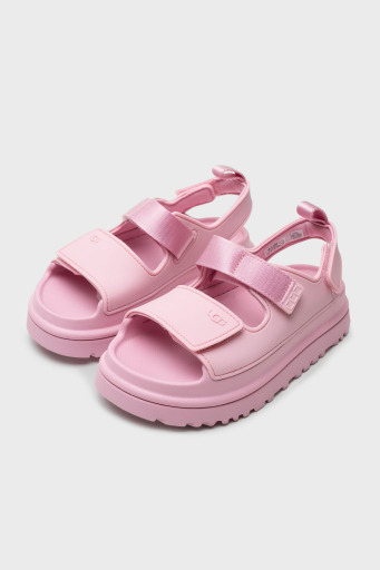 Ugg Logolu Tırtıklı Kalın Taban Cırtlı Çocuk Sandalet 1152813K PEMBE - 2