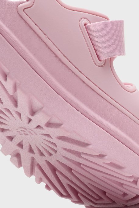 Ugg Logolu Tırtıklı Kalın Taban Cırtlı Çocuk Sandalet 1152813K PEMBE - 12