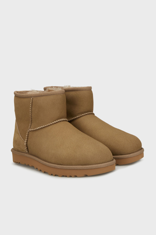 UGG - UGG W Classic Hakiki Deri Mini Bayan Bot 1016222 Koyu Naturel (1)