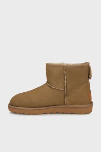 UGG W Classic Hakiki Deri Mini Bayan Bot 1016222 Koyu Naturel - 7