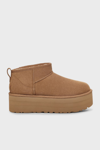 Ugg W Classic Kalın Taban Hakiki Deri Mini Bayan Bot 1135092 TABA - 1