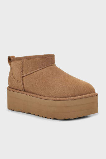 Ugg W Classic Kalın Taban Hakiki Deri Mini Bayan Bot 1135092 TABA - 10