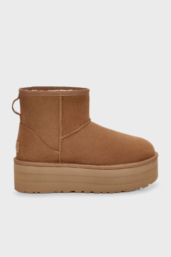 Ugg W Classic Hakiki Deri Mini Platform Bayan Bot 1134991 TABA - 8
