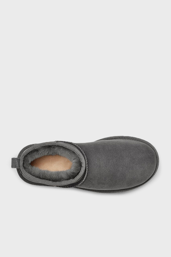 UGG W Classic Hakiki Deri Ultra Mini Bayan Bot 1116109 GRİ - 5