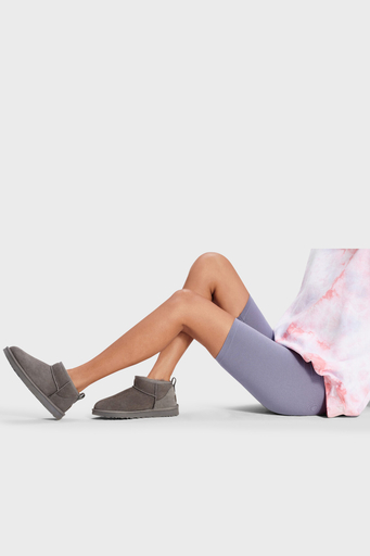 UGG W Classic Hakiki Deri Ultra Mini Bayan Bot 1116109 GRİ - 7